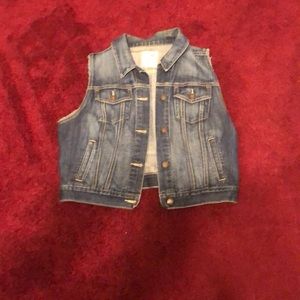 Blue jean vest